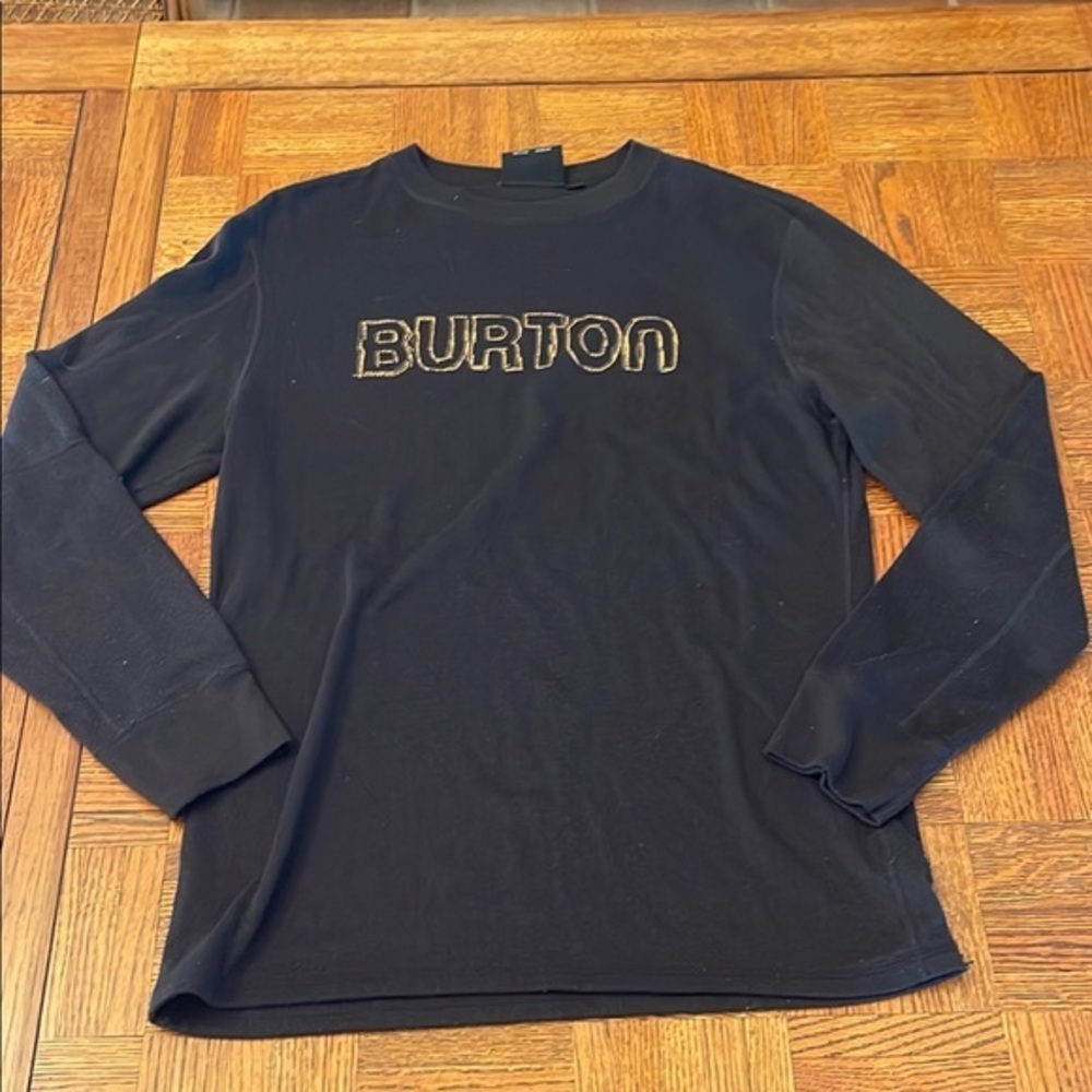Burton Black Long Sleeve Henley Casual Wear size L